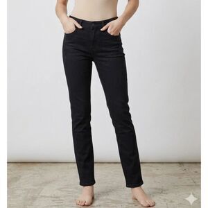 RAG AND BONE Jeans Sz 25 Black High Rise Skinny Denim Dark Wash Casual W1513K520